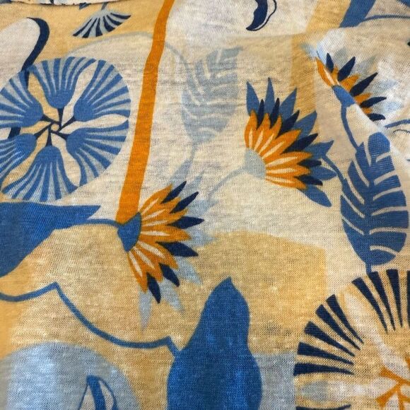 Nicole Miller Beachy Linen Top Sz M Coastal, Summer, Vacation - Picture 5 of 11